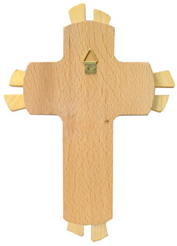 Parte posterior de Cruz de madera 