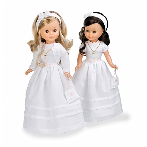 Dos muñecas vestidas de primera comunión
