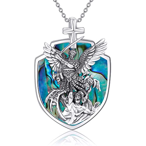 Imagen de medalla San Miguel Arcangel venciendo al demonio