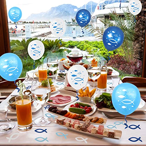 foto de globos y decoración en un banquete