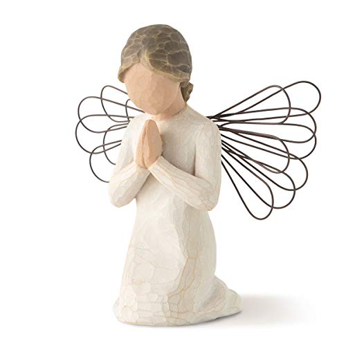 ceramica de angelito arrodillado orando